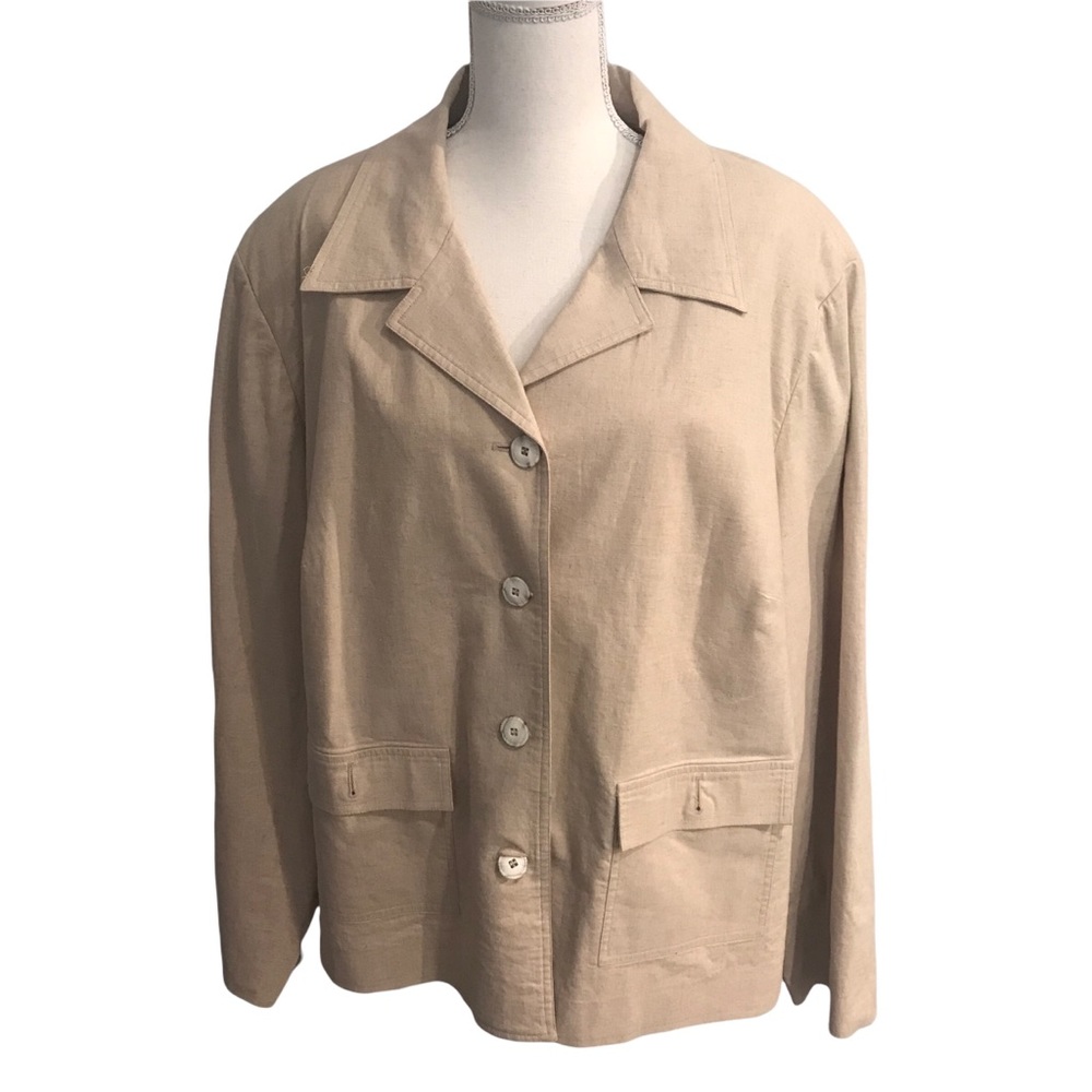 RQT Woman Linen Blend Jacket/Blazer 22W